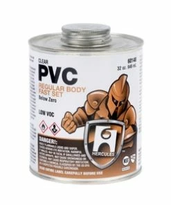 Best Sale 👏 Hercules® 8 oz. Fast Set Plastic Clear Pipe Cement 🎉
