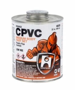 Discount 😀 Hercules® 32 oz. Fast Set Plastic Orange Pipe Cement ❤️
