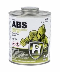 Budget 😍 Hercules® 16 oz Fast Set Plastic Black Pipe Cement 🌟
