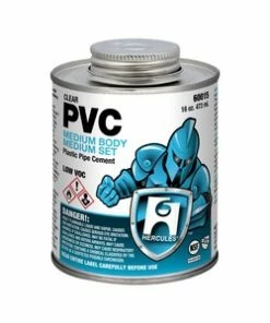 Wholesale 🎉 Hercules® 8 oz. Regular Set Plastic Clear Pipe Cement 🌟