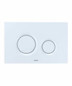 Best reviews of ⭐ TOTO 9-1/2 in. ABS Basic Round Dual Button Push Plate in White 🌟